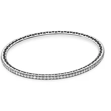 925 пробы серебряный браслет Древо жизни с кристаллом скользящий браслет подходит для женщин шарик шарм Diy ювелирные изделия