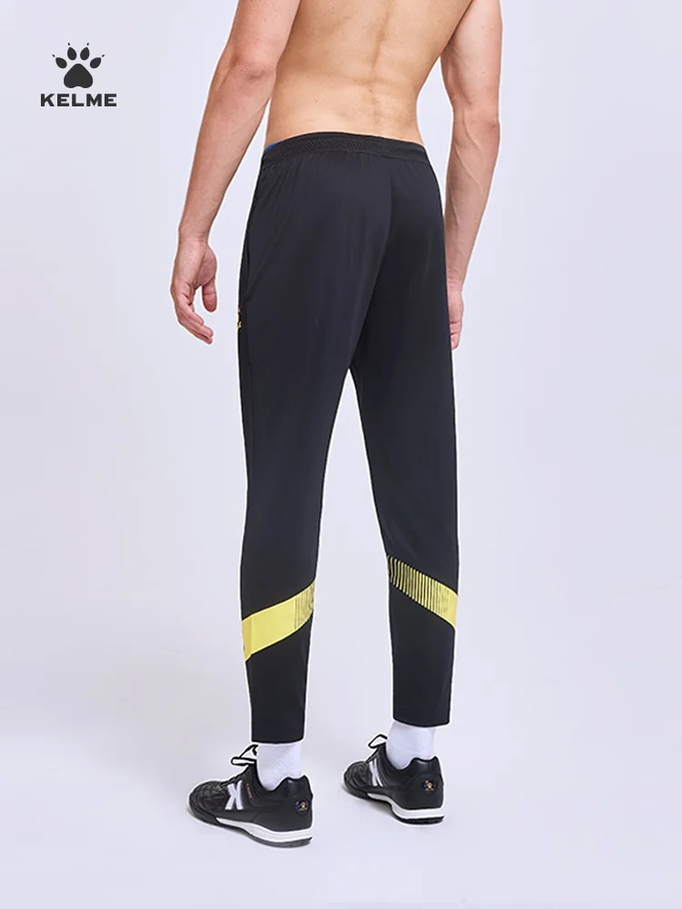 Men's Football Training Leg Pants KELME Official Flagship Sports Trousers Running High Stretch Fitness Pants 8161CK1003 For Sports Leggings Football Training Kit