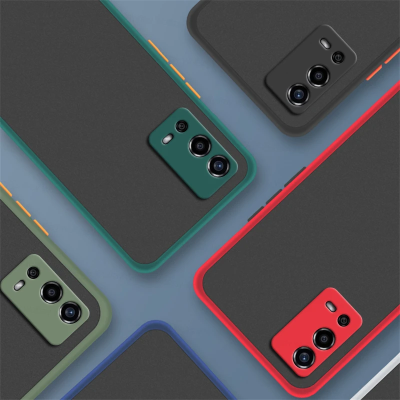 cases for oppo back Matte PC Cover For OPPO A55 Case OPPO A15 A16 A52 A54 A55 A72 A74 A91 A92 A93 A94 A95 Cover Shockproof Phone Case OPPO A55 4G oppo flip cover