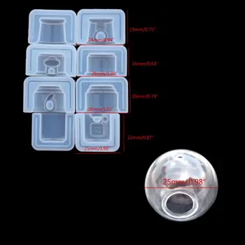 

4 Styles Classic Candy Twirling Gumballs Machine Resin Mold Game Toy Art Crafts