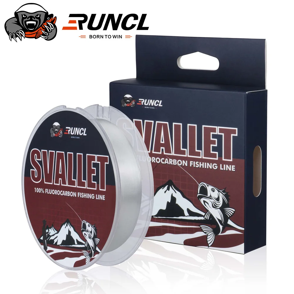

RUNCL SVALLET 45M 50Yds Fluorocarbon Coating Fishing Line Monofilament Fishing Line Leader Line Sinking Line Carp Fishing 2-50LB