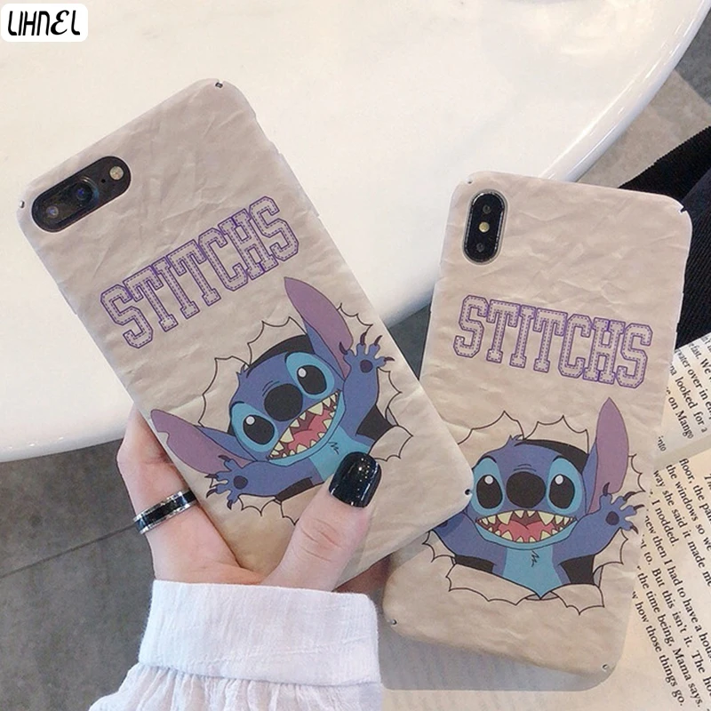 

Cute Stitch Case for Redmi Note7 Etui for iPhone 6 7 8Plus X XS Max XR Cartoon Cover for Huawei P20 P30 Mate20 Pro Honor 20 Case