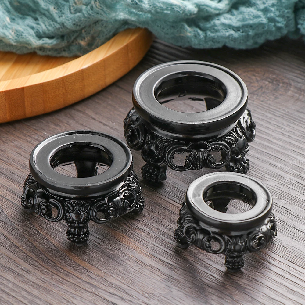 Black Resin Crystal Ball Base Sphere Pedestal European Style Home Decor Display Stand Photography Props Ornament Accessories ornament crafts resin ornaments resin crafts crystal ornament resin crafts accessories crystal stone ornament