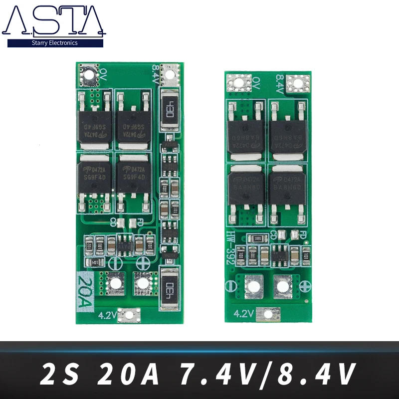 

10pcs 2S 20A 7.4V 8.4V 18650 Lithium battery protection board/BMS board standard/balance