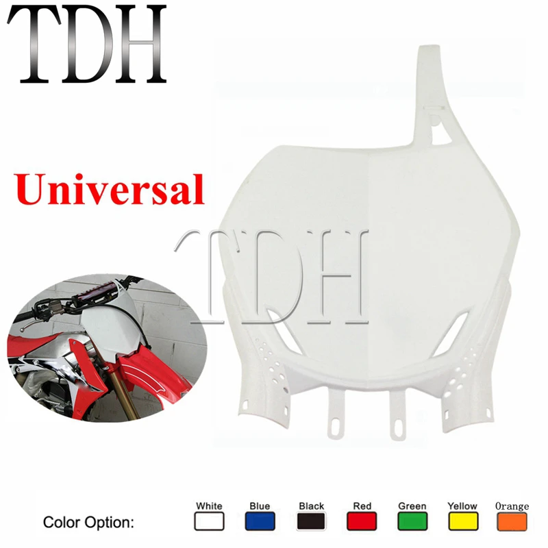 Motorcycle Bodywork & Frame Parts Universal Front Number Plate Dirt Bike Name Panel For Kawasaki