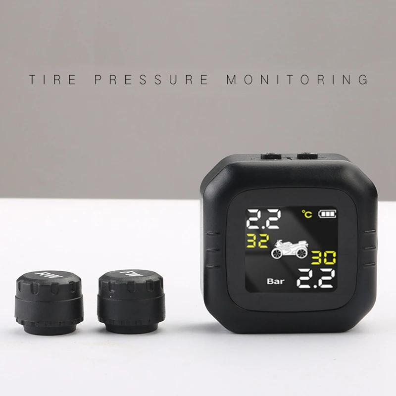 M6 МОТОЦИКЛ TPMS беспроводной шин давление мониторинга системы ЖК дисплей сигнализации внутренний или внешний Th/Wi сенсор