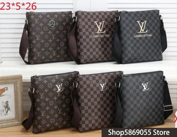 

Luxury Leather Handbags Men/Woman Bags Louis Vuitton LV- Designer Brand Women Shoulder Bags Large Capacity Ladies Hand Bags L387