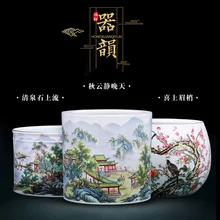 Цзиндэчжэнь керамика китайский стиль ваза украшение ручная роспись Lucky Ваза фарфоровая бутылка традиционное ремесло ручной работы очень счастливый 3