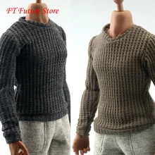 1/6 Scale Male Figure Accessory Sweater Long Sleeve T-shirt Elbow patch Accessory for 12 inches Man Action Figure Body 1/6 Scale Male Figure Accessory Sweater Long Sleeve T-shirt Elbow patch Accessory for 12 inches Man Action Figure Body