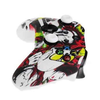

Queen Pattern Silicone Gamepad Cover+2 Joystick for xbox one X S Controller H05A