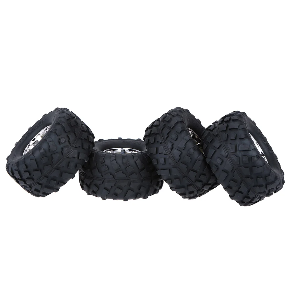 

4Pcs/Set 1/10 Monster Truck Tire Tyres for Traxxas HSP Tamiya HPI Kyosho RC Off Road Model Car