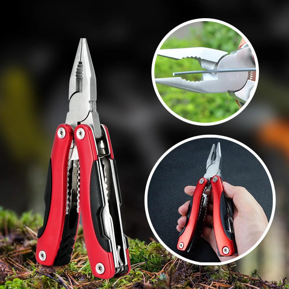 

Alicates Multi Tool Pliers Stainless Steel Multitool Electrician Wire Cutter Cutting Pliers Multifunctional Tool Folding Knife