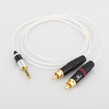 HIFI 4 4mm to 2 RCA Audio Cable WM1A 1Z PHA 1A 2A Z1R 4 4mm Upgrade Cable