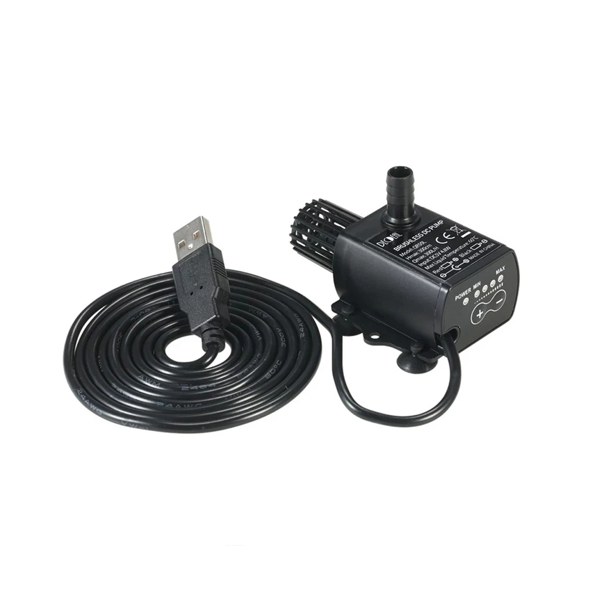 USB DC5V 4,8 Вт ультра-тихий мини Бесщеточный Водяной насос Водонепроницаемый погружной фонтан аквариумный циркулирующий 300л/ч подъемник 300 см