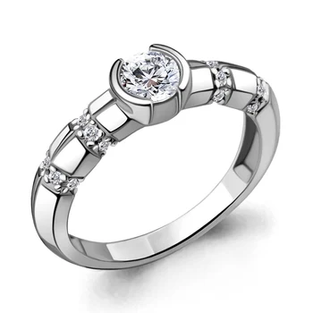 

AQUAMARINE ring with cubic zirconia, cubic zirconia swarovski, Silver 925