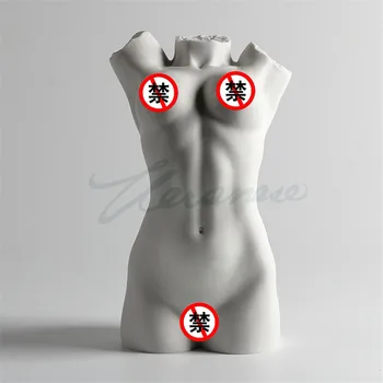 

SIMPLE MODERN CREATIVE MATT GLAZE NAKED LADY FIGURE ART SCULPTURE ART NUDE GIRL CHEST STATUE CERAMIC CRAFT HOME DECORATION R3102