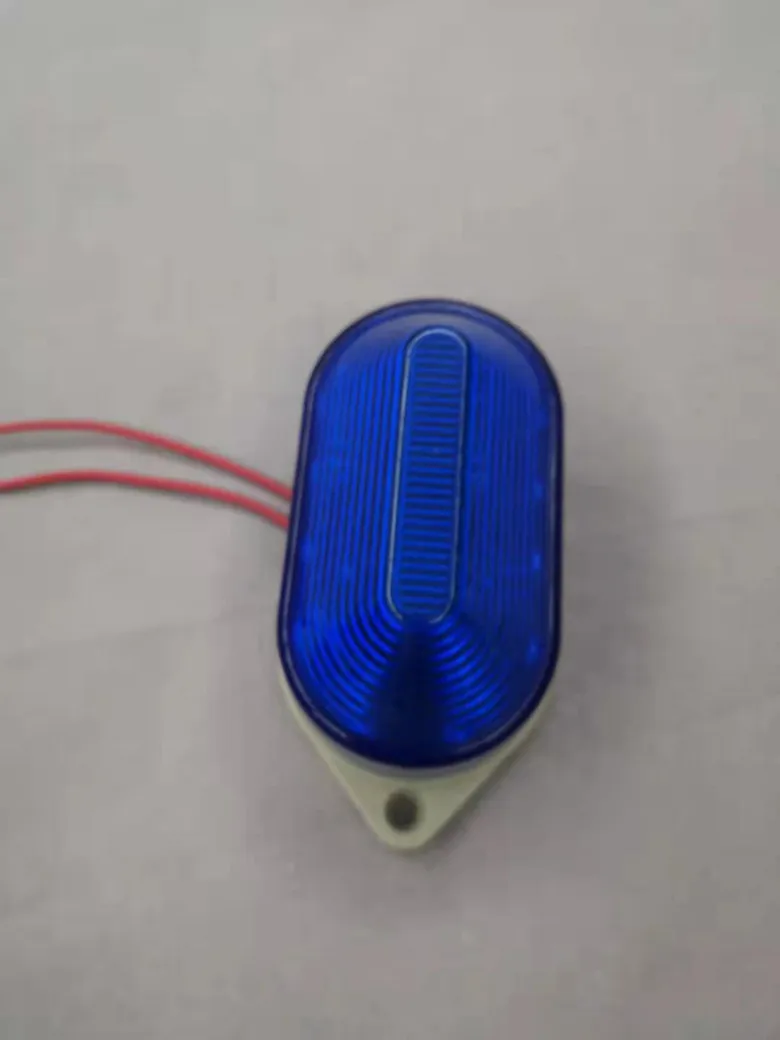 Blue 12V N-3051 световой индикатор стробоскоп предупреждающий сигнал лампа маленькие мигающие ламы охранная сигнализация 12 В 24 В 220 В светодиодный IP44 - Цвет: Blue 12V