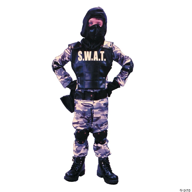 Snailify-Costume de Soldat de Police SWAT pour Enfant, Tenue