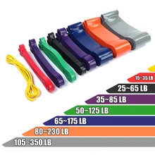 Direnç bandı 2080 mm egzersiz elastik Band egzersiz kauçuk döngü mukavemet Pilates Fitness ekipmanları eğitim genişletici Unisex