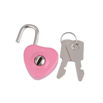 

Mini Padlocks Key Lock With Key Luggage Lock for Zipper Bag Backpack Craft Diary 37MD