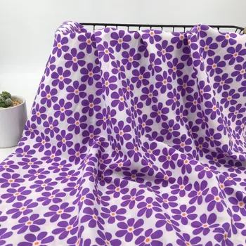 

150cm * 100cm Spot Autumn New Elastic Printing Fabric Single Layer Impervious Micro Elastic Texture Women 's Fabric