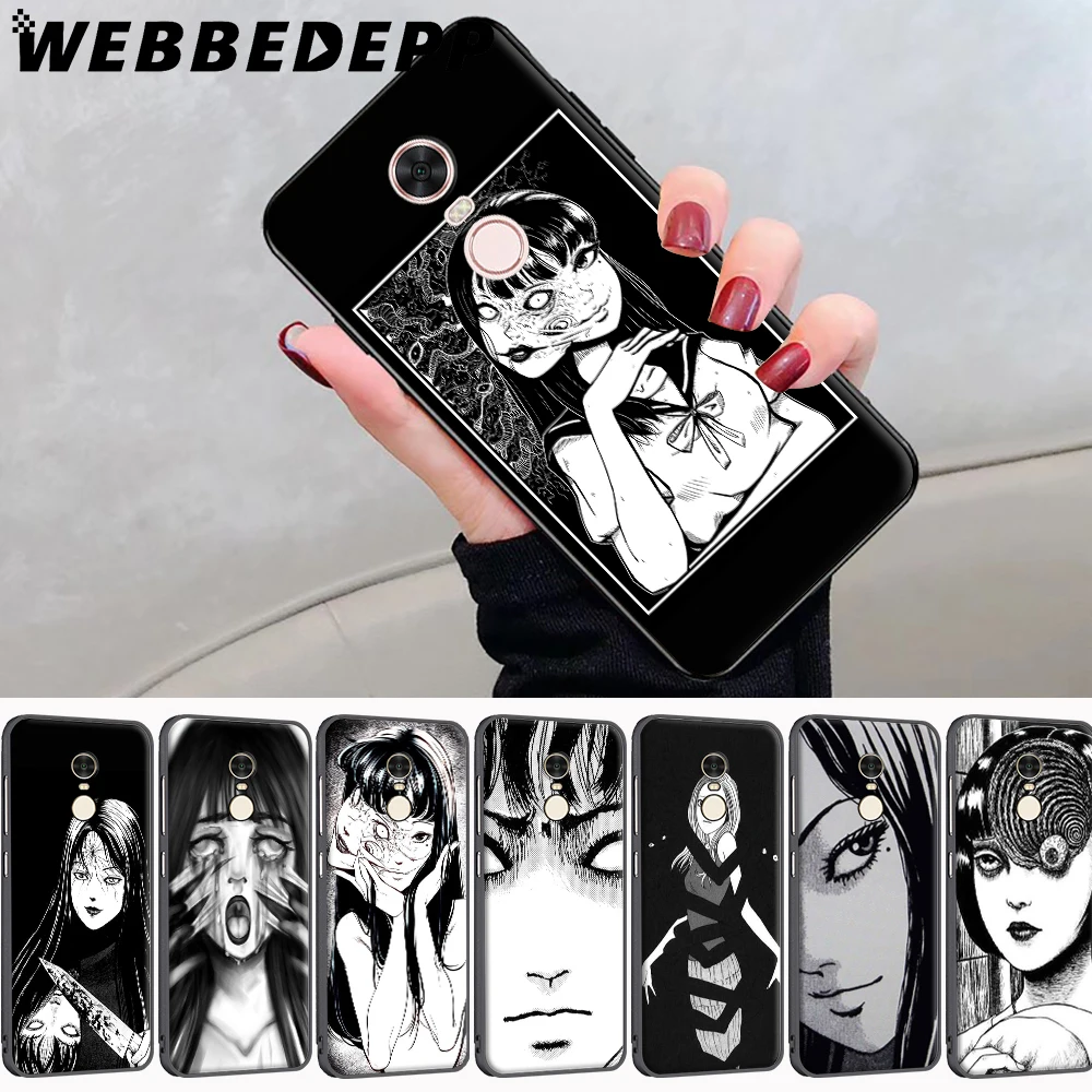 Junji Ito Tees Horror Soft Case for Xiaomi Redmi 5 Plus 4A 4X 5A 6A 7A 8A S2 Note Prime 6 7 8 Pro 8T Cover |