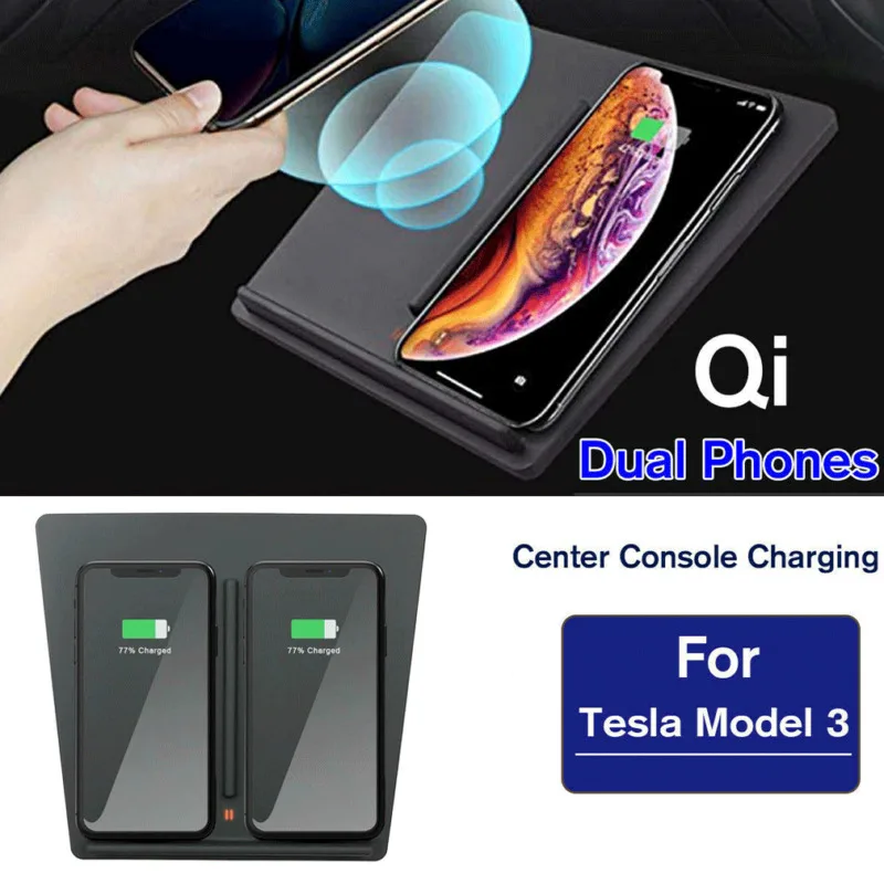 

For Tesla Model 3 Auto Accessories Wireless Charger Board Special Edition Mobile