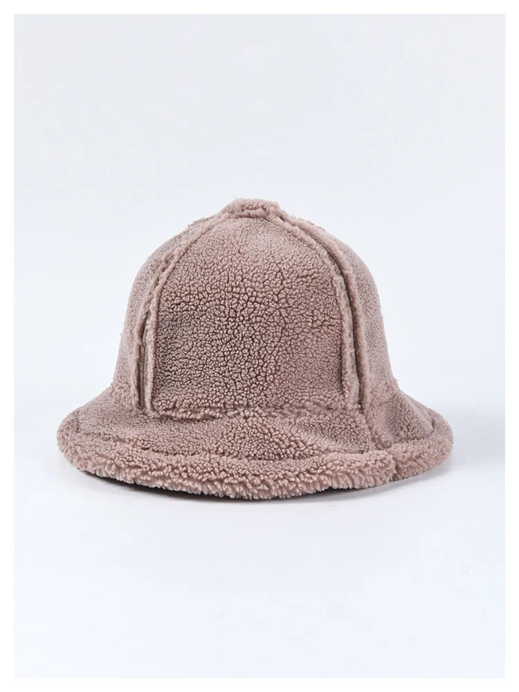 EOEODOIT Двусторонняя одежда шерстяные ведра шапки 2 способа для женщин осень зима Модные Повседневные шапки с маленькими полями шапки - Цвет: Хаки