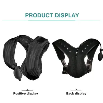 

Adjustable Back Shoulder Support Belt Clavicle Spine Inflatable Lumbar Brace Corrector Belt Posture Sitting Hunchback Corre Z3I7