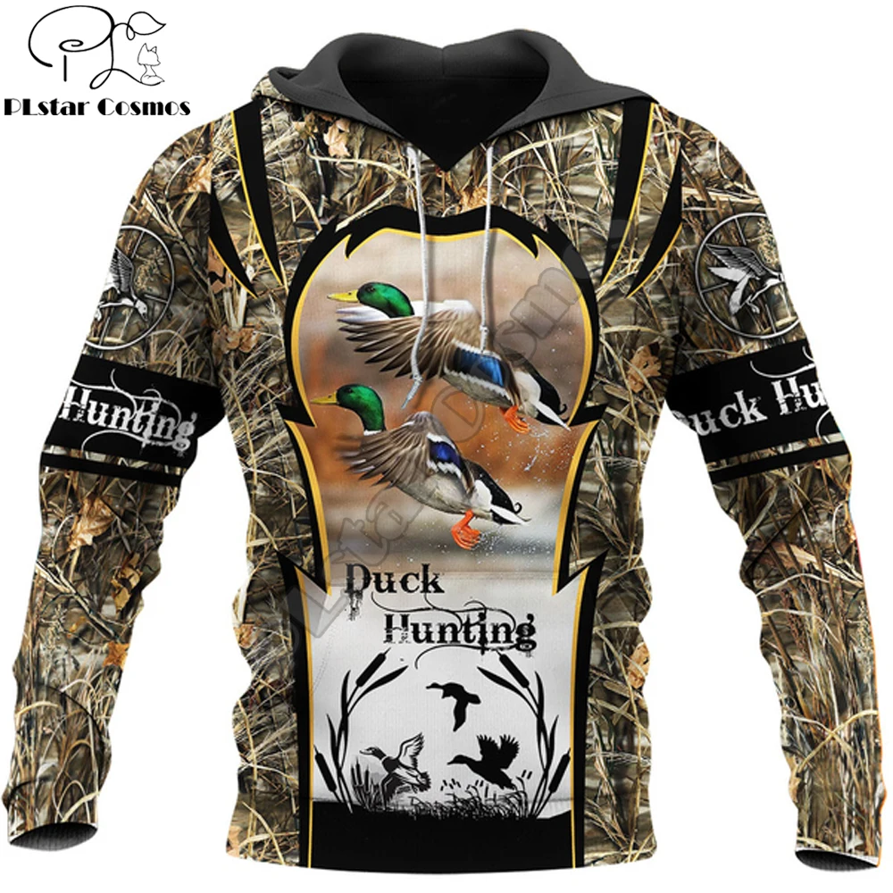 Animal Duck Hunting 3D Printed Men Hoodie Harajuku Fashion Sweatshirt Unisex Casual Pullover sudadera hombre hoodies DW081