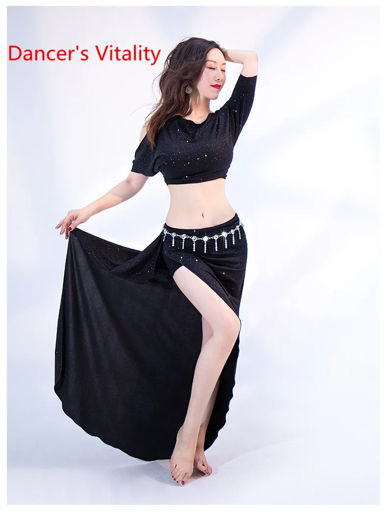 

2020 New Style For Bellydance Clothing Top+Short Skirt 2 Pecies Adult Practice Oriental Dance Wear Girls professional Suit