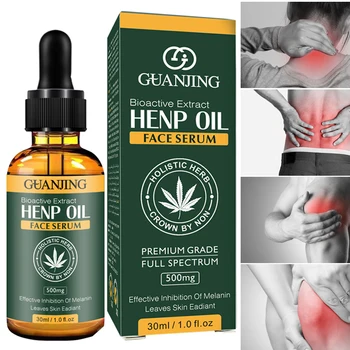 

Hemp Oil, 100% Natural Sleep Aid Anti Stress Hemp Extract Drops for Pain, Anxiety & Stress Relief, 500mg Contains cbd 30ml