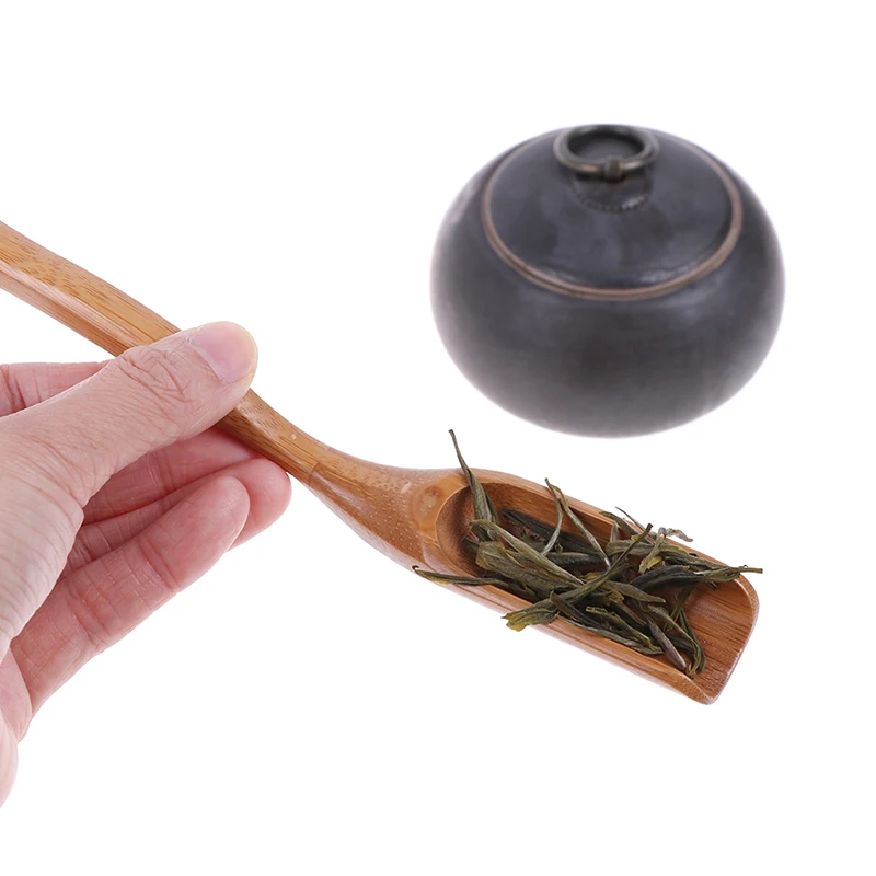 

1pcs Tradition bamboo spoon coffee tea spoon wood scoop dining utensil flatware