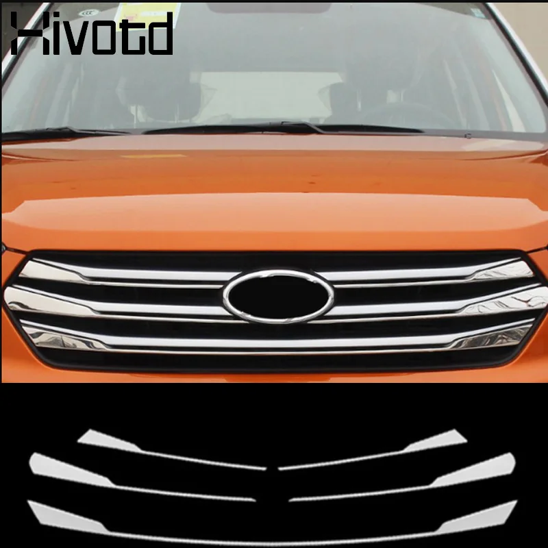 

For Hyundai Creta ix25 2015 2016 2017-2019 Chrome Front Center Mesh Grille Grill Cover Trim Molding Guard Decoration Stainless