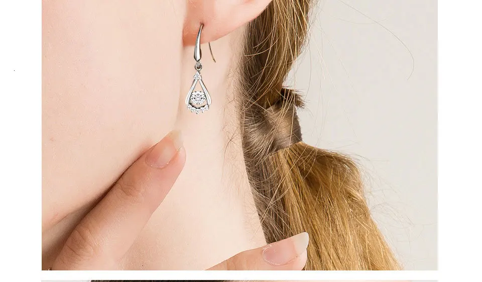 Hf17f665b7fd84f28a0d0e9cd8b5afc08t - WEGARASTI Silver 925 Jewelry Zircon Drop Earrings For Women Real 100% Silver Earring Wholesale Party Wedding Gift Earring Silver