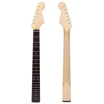 

22 Electric Guitar Neck Maple Neck + Rosewood Fingerboard Without Back Midline for Fender ST Strat