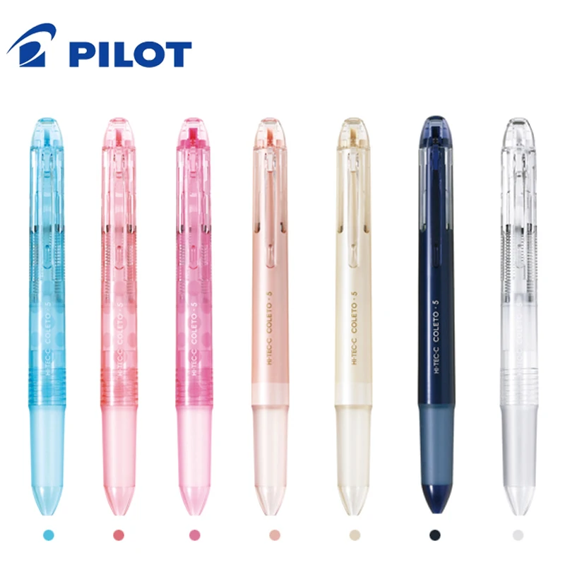 파일럿 다목적 펜 Hi-Tec-C 콜레토 4 색 멀티 펜 바디 어셈블리, 4 리필 BLLH-CLT4