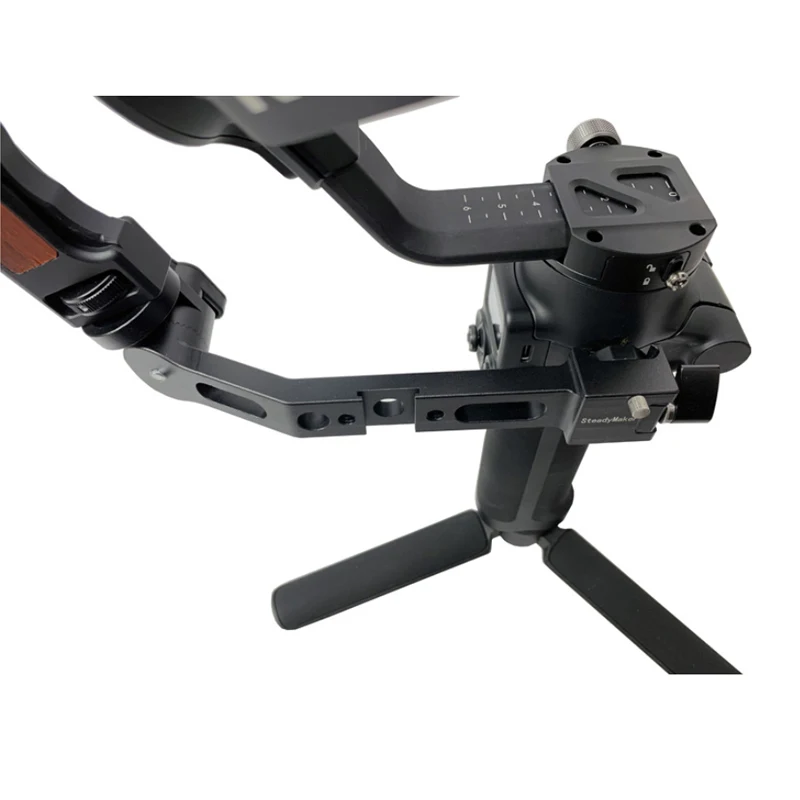 DSLR Camera Stabilizer Ronin S Handle Grip Handgrip for DJI RoninS can Adjust 180 Degree with Cold Shoe Monitor Video Light Mic