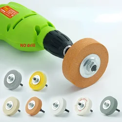 Roue de polissage de 3 pouces pour perceuse électrique, pour Machine à poncer, meulage de bijoux abrasifs, tampon de disque de polissage en tissu de fibers 