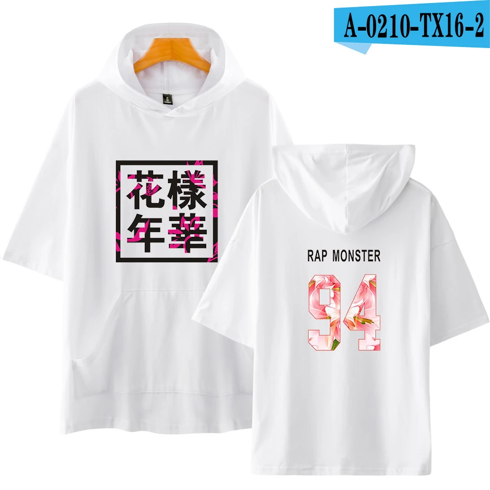 Bangtan Boys, K-POP Новая летняя футболка для женщин/мужчин, большие футболки, парные футболки с короткими рукавами и карманом, топы в стиле хип-хоп - Цвет: white