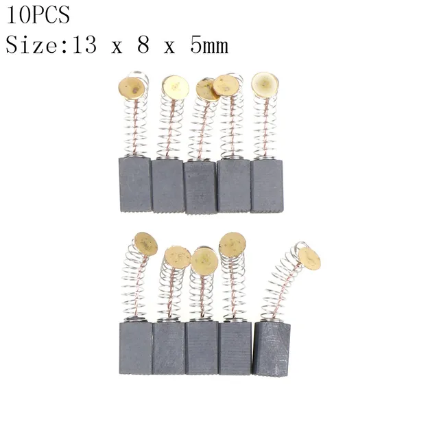 10Pcs Graphite Copper Motor Carbon Brushes Set Tight Copper Wire for Electric Hammer/Drill Angle Grindern as pic