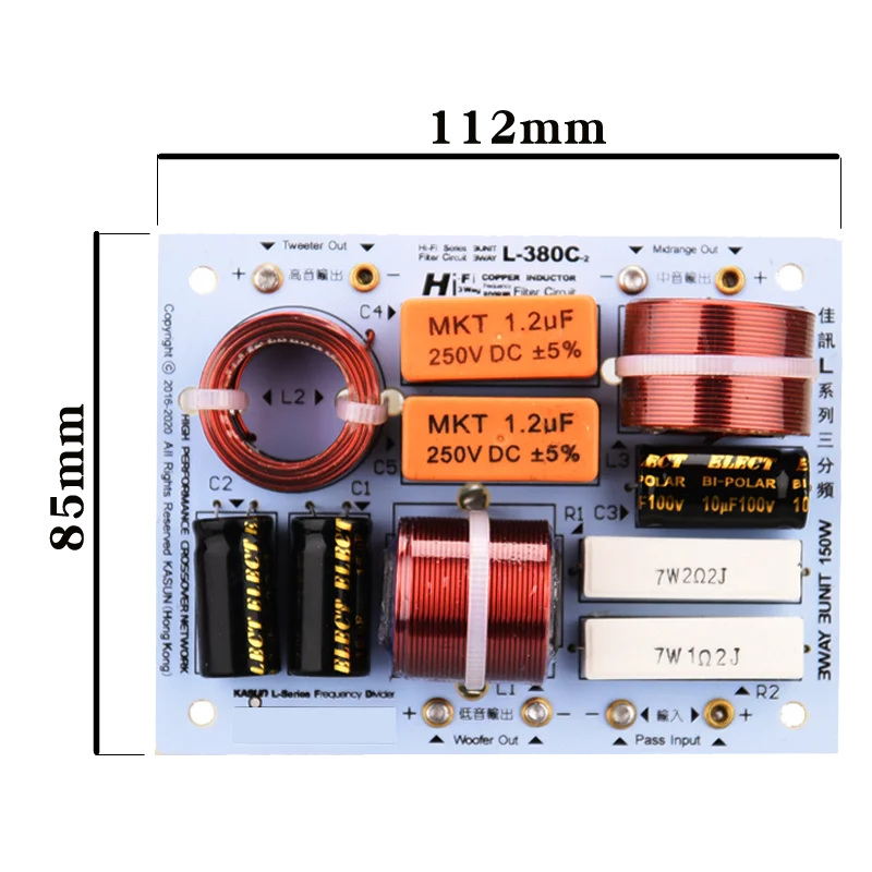 hifidiy viva way unidade de mid de áudio filtros divisor de freqüência crossover