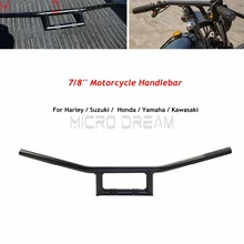 Пользовательские мотоцикла 7/8 ''22 мм Attack руль Cruiser Cafe Racer приставка на базе рукоятка для Harley Suzuki Honda Kawasaki