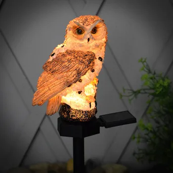 

LED Solar Power Outdoor Garden Waterproof Owl Stake Lawn Light Exterior Night Lights Owl Shape Solar Powered Energia Lamp