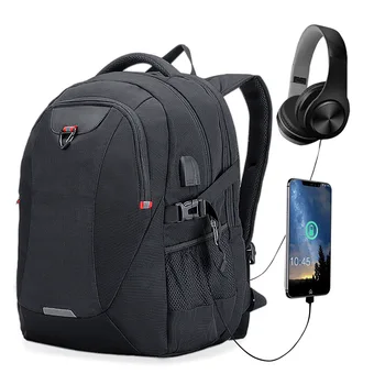 

SIXRAYS Swiss Computer Backpacks Anti-theft Backpack Waterproof Bags for Men Swiss Laptop 17 inch Backpack External USB Charge