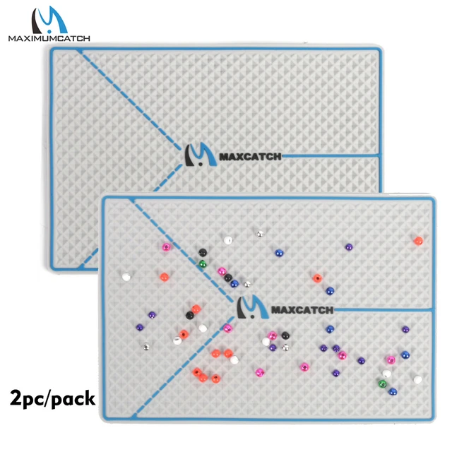 Maximumcatch 2pc Silicone Tungsten Fly Tying Bead Pad 19cmx13cm