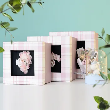 

Large Size Gift Box for Best Friend Creative Female Companion Wedding Network Celebrity Gift Box A Three-piece Candy Bag Box