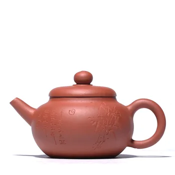 

130ml Handpainted yixing teapot purple clay pot handmade kettle drinkware