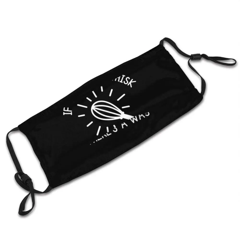 Will And Whisk. Bakery. Cooking. Cake. Cookies. Cupcake. Face Mask With Filter Food Fun Funny Cook Chef Baker Bakery Cupcake