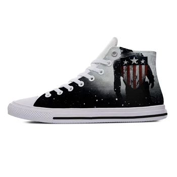 

2019 Hot Cool Fashion Summer Breathable Sneakers Lightweight Casual Shoes 3D Printed Marvel Movie For Men Women Captain America